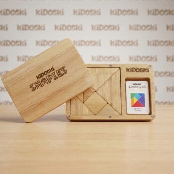Kidoski Shapies Wooden Tangram Puzzle for Kids 4+ | Educational Toy for Creativity, Problem Solving & Spatial Skills